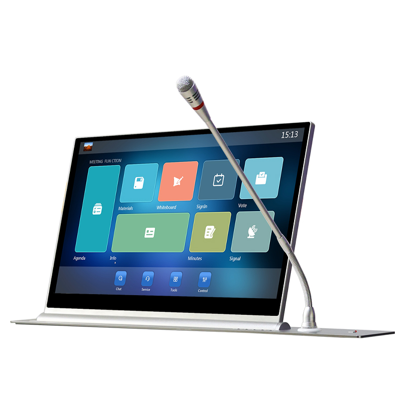 Bezpapierový konferenčný systém na zdvíhanie skrytého stola LCD monitora